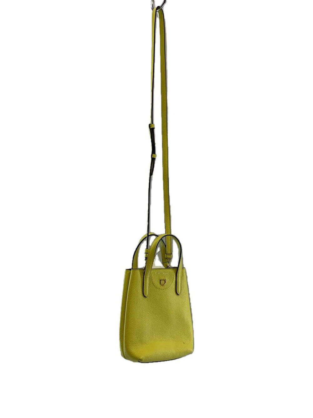 Salvatore Ferragamo Gancini Handbag Leather Yellow